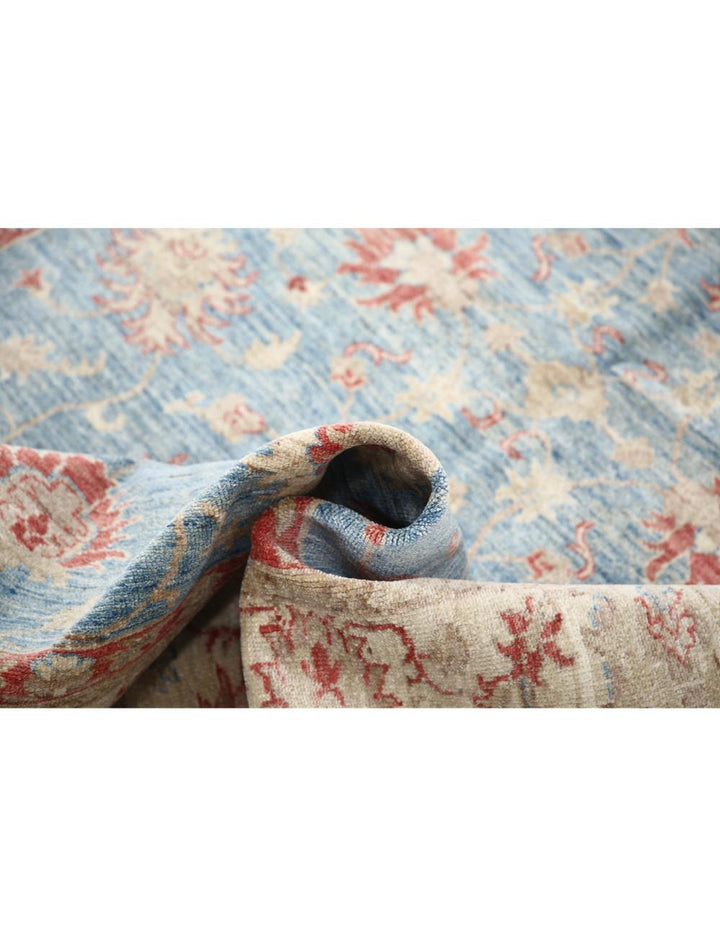 Afghan Ziegler Rug 5' 7" x 7' 10" Hand-Knotted | No. AT62789