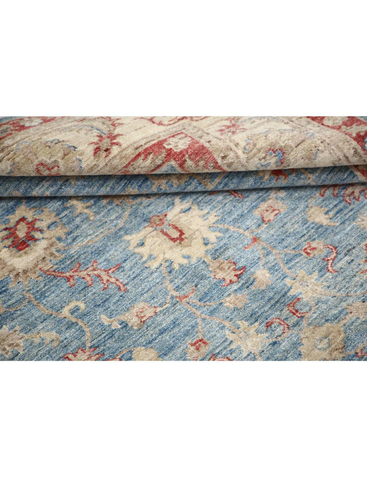 Afghan Ziegler Rug 5' 7" x 7' 10" Hand-Knotted | No. AT62789