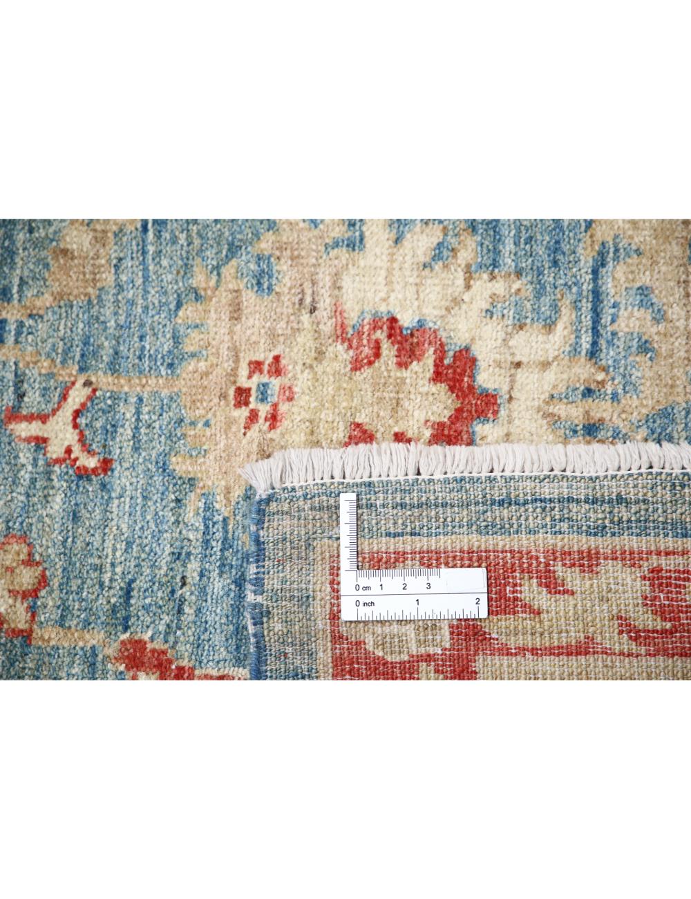 Afghan Ziegler Rug 5' 7" x 7' 10" Hand-Knotted | No. AT62789