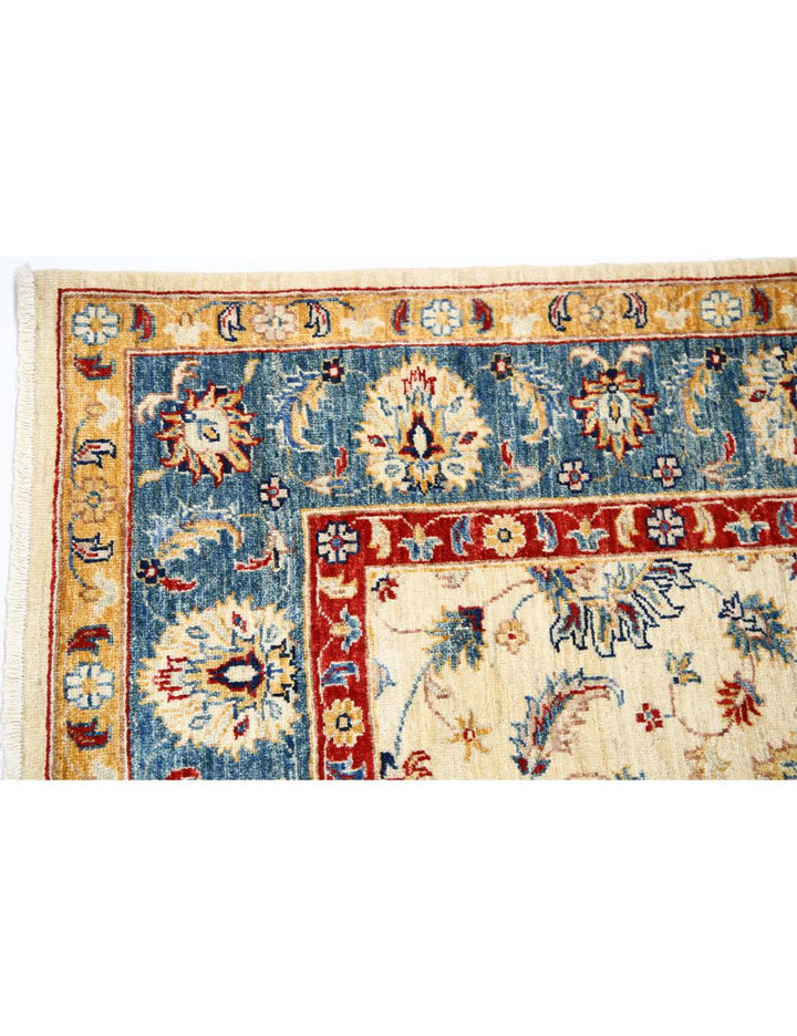 Afghan Ziegler Rug 5' 10" x 7' 6" Hand-Knotted | No. AT80460
