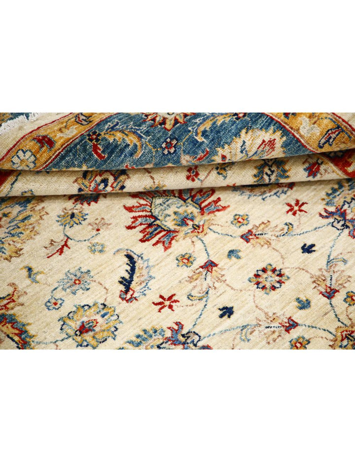 Afghan Ziegler Rug 5' 10" x 7' 6" Hand-Knotted | No. AT80460