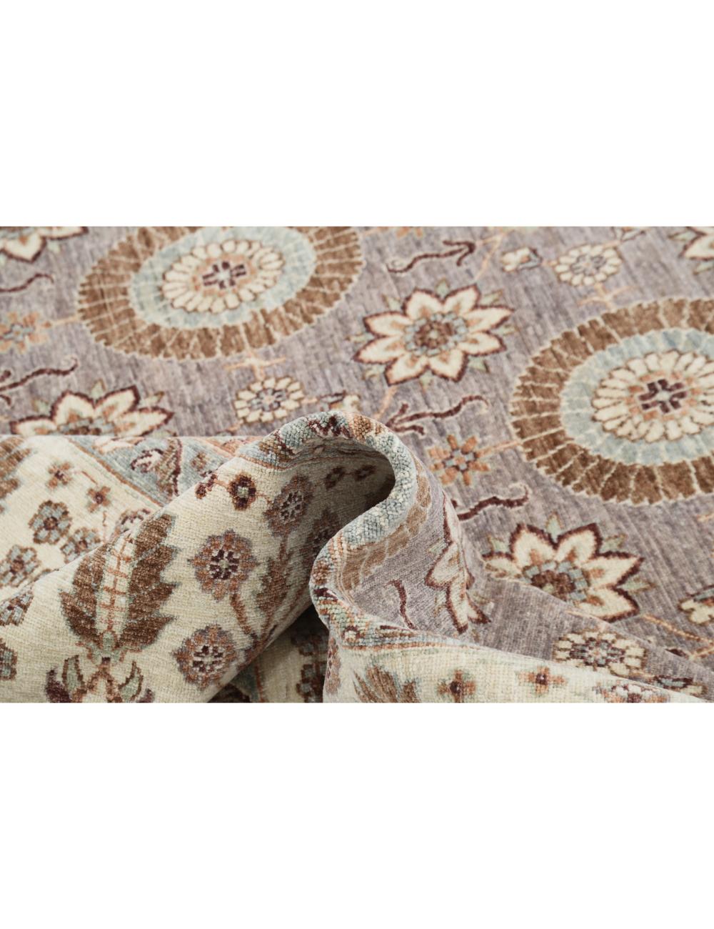 Afghan Ziegler Rug 7' 9" x 10' 9" Hand-Knotted | No. AT94029