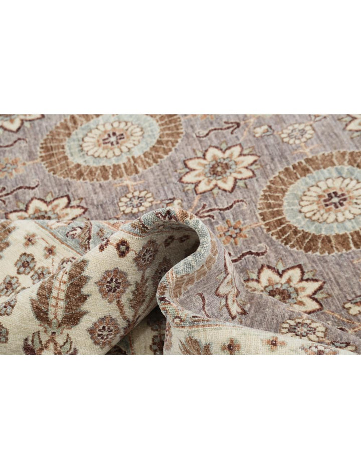 Afghan Ziegler Rug 7' 9" x 10' 9" Hand-Knotted | No. AT94029