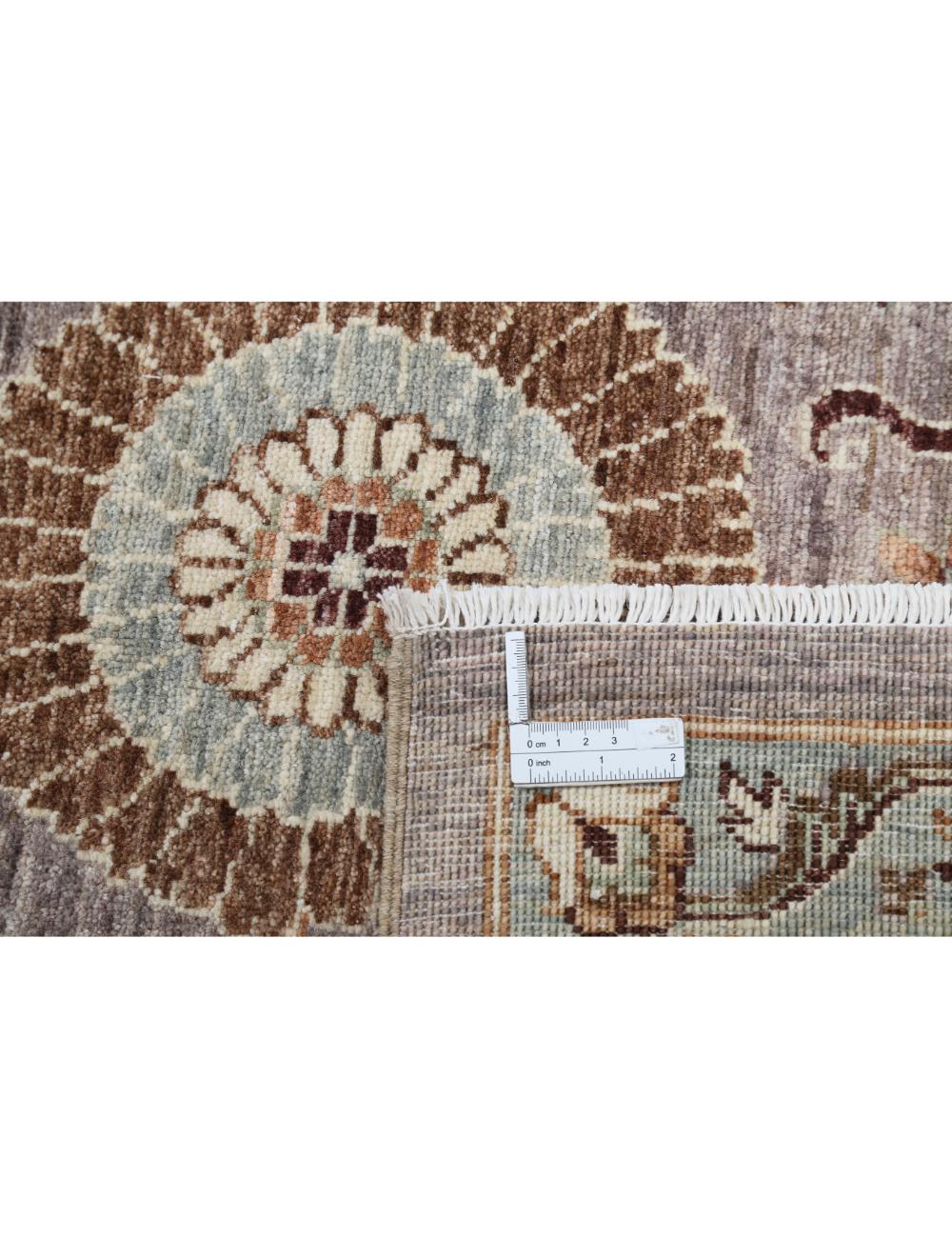Afghan Ziegler Rug 7' 9" x 10' 9" Hand-Knotted | No. AT94029