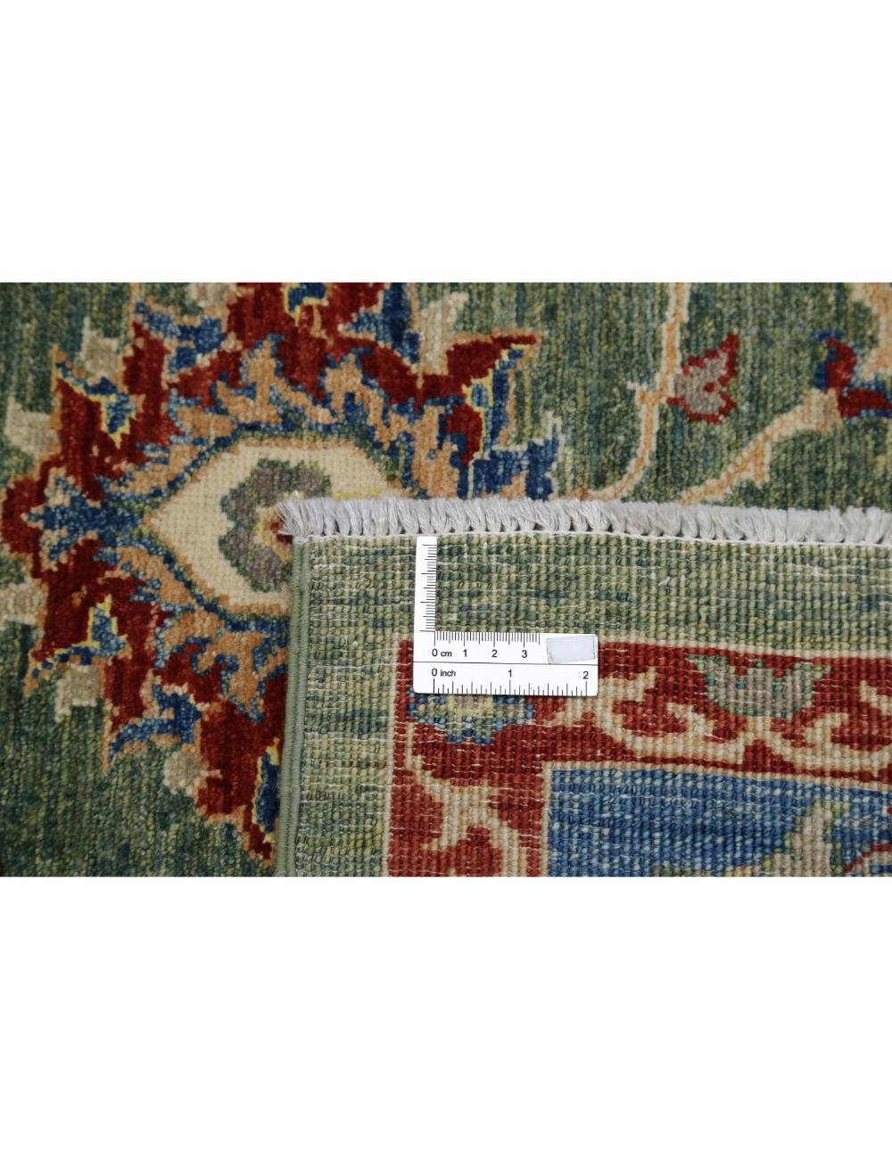 Afghan Ziegler Rug 6' 5" x 6' 5" Hand-Knotted | No. AT41547