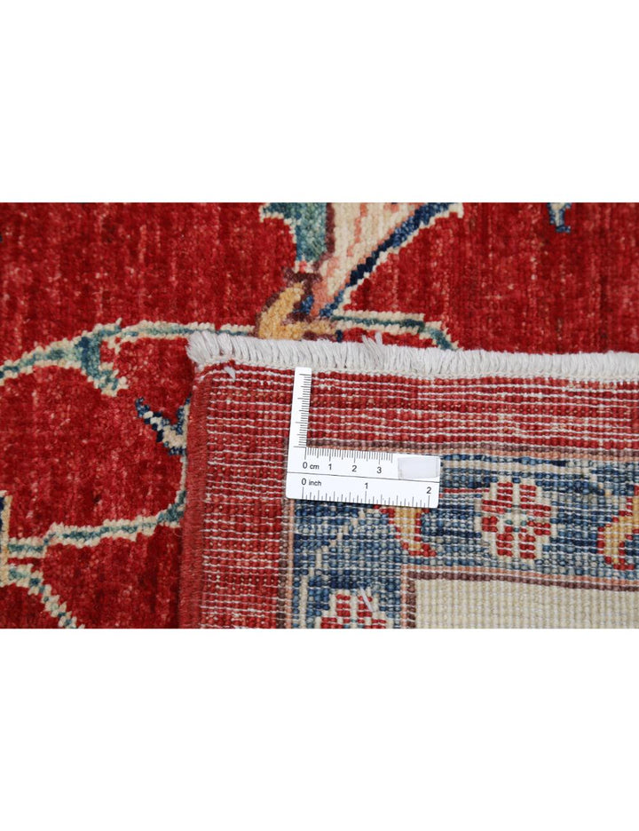 Afghan Ziegler Rug 6' 1" x 8' 11" Hand-Knotted | No. AT81239