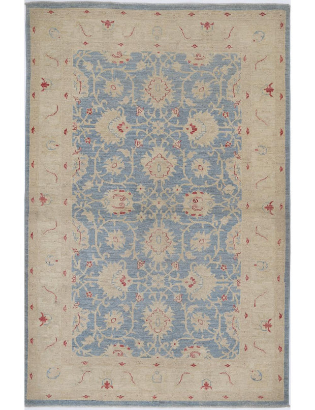 Hand Knotted Ziegler Farhan Wool Rug 4' 1" x 6' 2" - No. AT71957