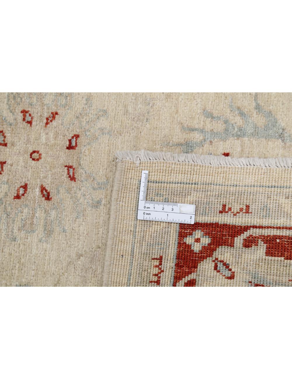 Afghan Ziegler Rug 5' 0" x 6' 6" Hand-Knotted | No. AT80755