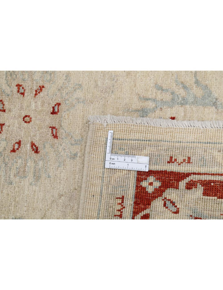 Afghan Ziegler Rug 5' 0" x 6' 6" Hand-Knotted | No. AT80755