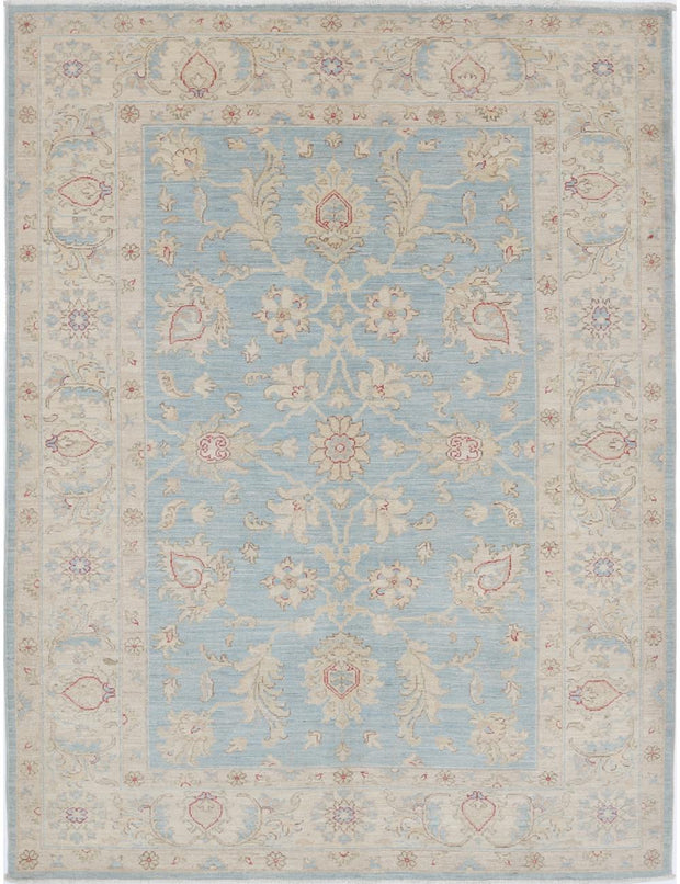 Hand Knotted Ziegler Farhan Wool Rug 4' 11" x 6' 7" - No. AT60723