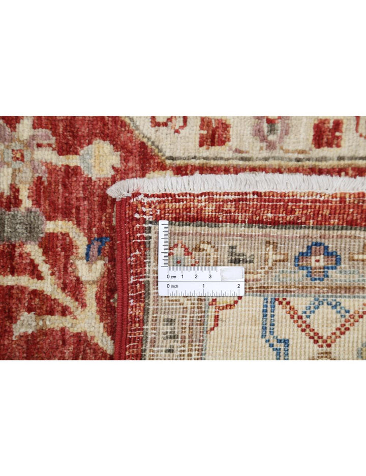 Afghan Ziegler Rug 4' 7" x 6' 9" Hand-Knotted | No. AT97125