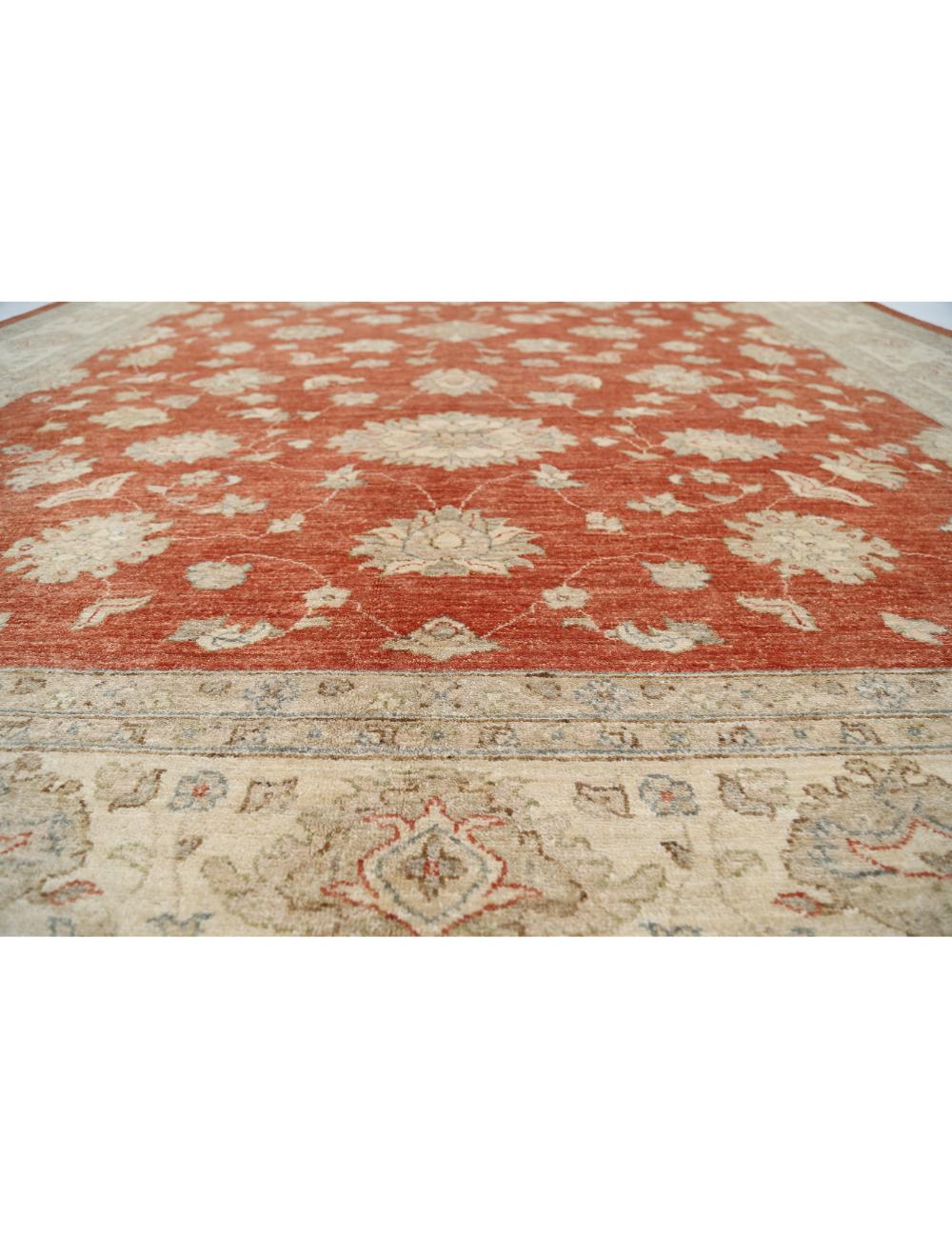 Afghan Ziegler Rug 9' 1" x 11' 6" Hand-Knotted | No. AT78697