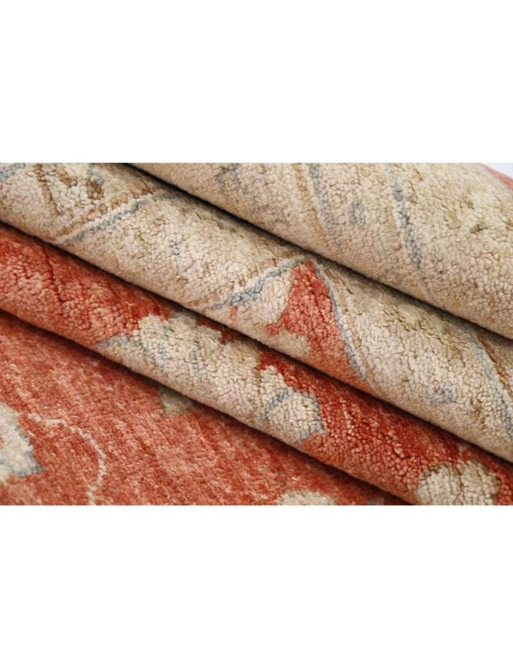 Afghan Ziegler Rug 9' 1" x 11' 6" Hand-Knotted | No. AT78697