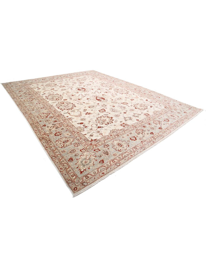 Afghan Ziegler Rug 11' 5" x 14' 5" Hand-Knotted | No. AT25353