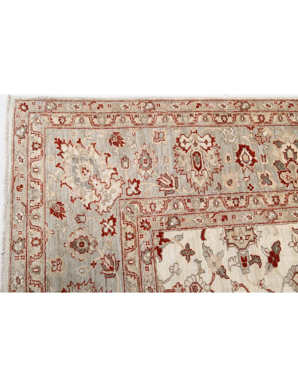 Afghan Ziegler Rug 11' 5" x 14' 5" Hand-Knotted | No. AT25353