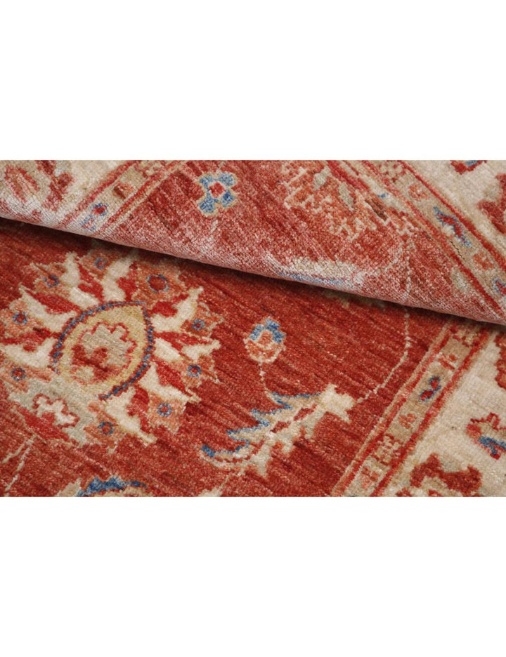 Afghan Ziegler Rug 2' 9" x 3' 10" Hand-Knotted | No. AT11063