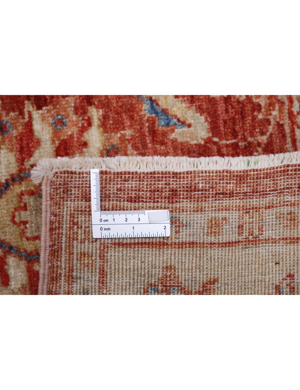 Afghan Ziegler Rug 2' 9" x 3' 10" Hand-Knotted | No. AT11063