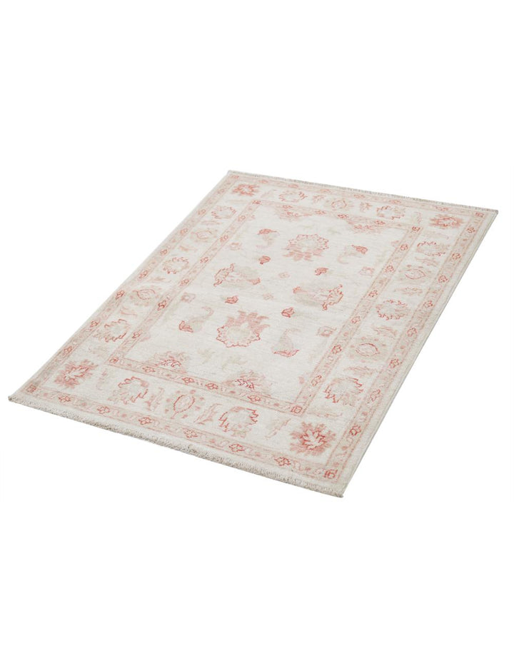 Afghan Ziegler Rug 2' 9" x 3' 9" Hand-Knotted | No. AT21628