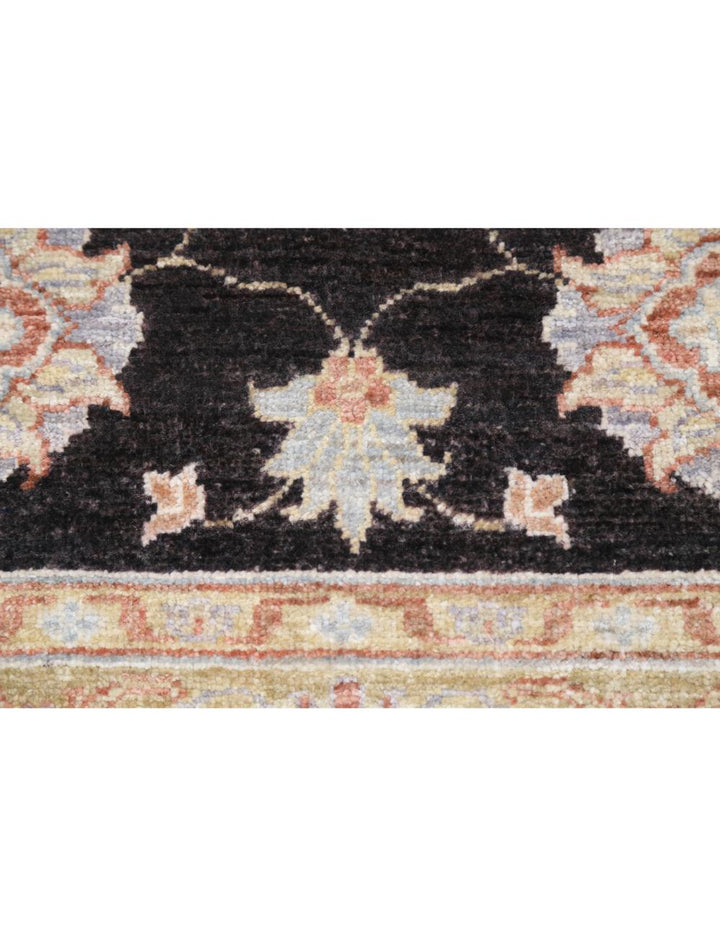 Afghan Ziegler Rug 3' 4" x 4' 11" Hand-Knotted | No. AT27996