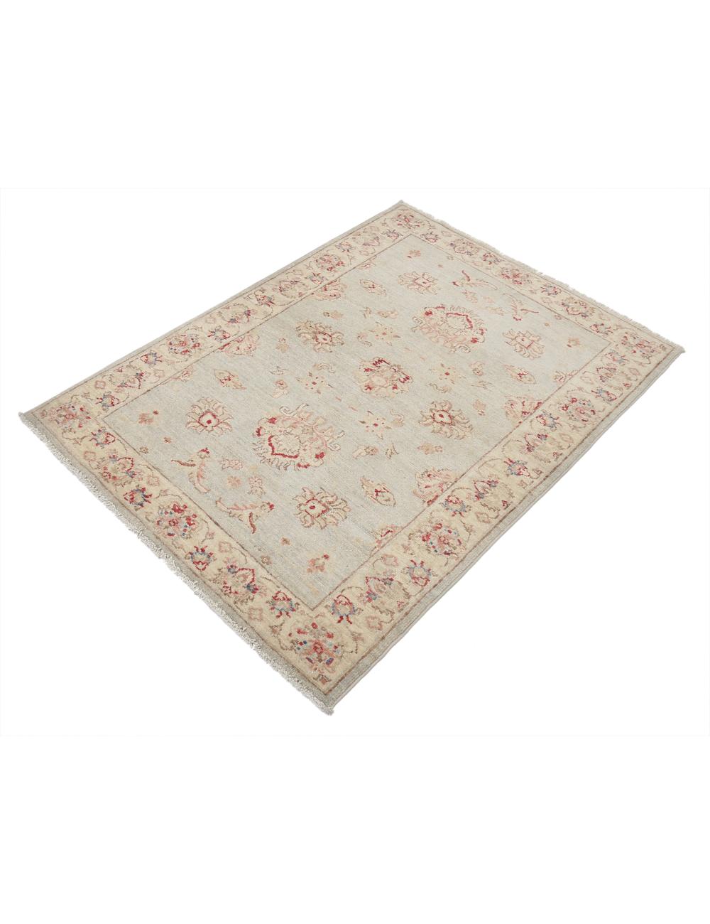 Afghan Ziegler Rug 3' 0" x 4' 3" Hand-Knotted | No. AT14382