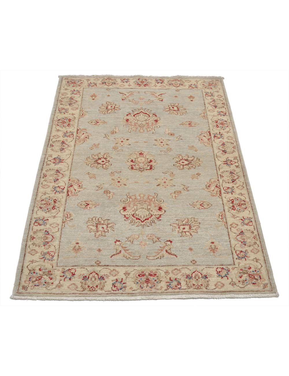Afghan Ziegler Rug 3' 0" x 4' 3" Hand-Knotted | No. AT14382