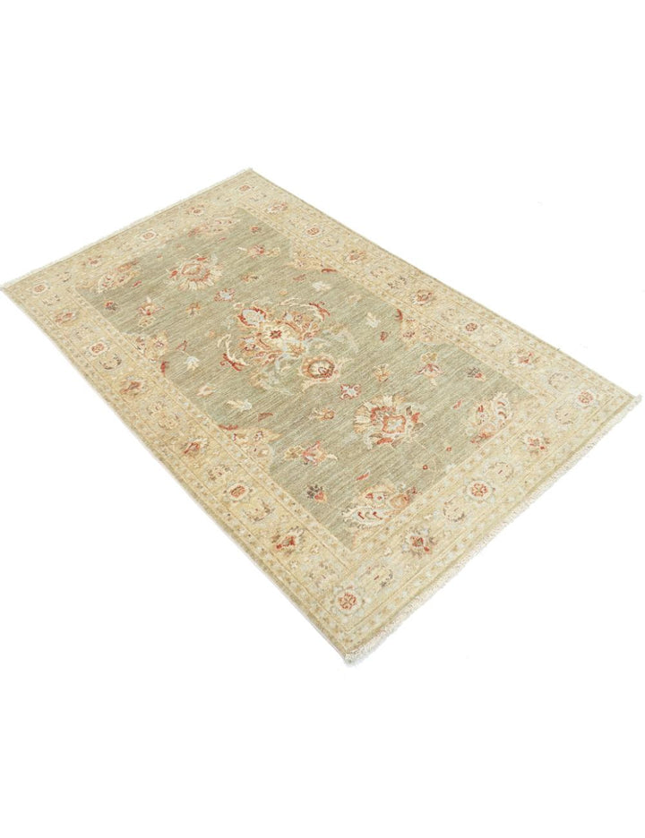Afghan Ziegler Rug 2' 11" x 4' 9" Hand-Knotted | No. AT30699