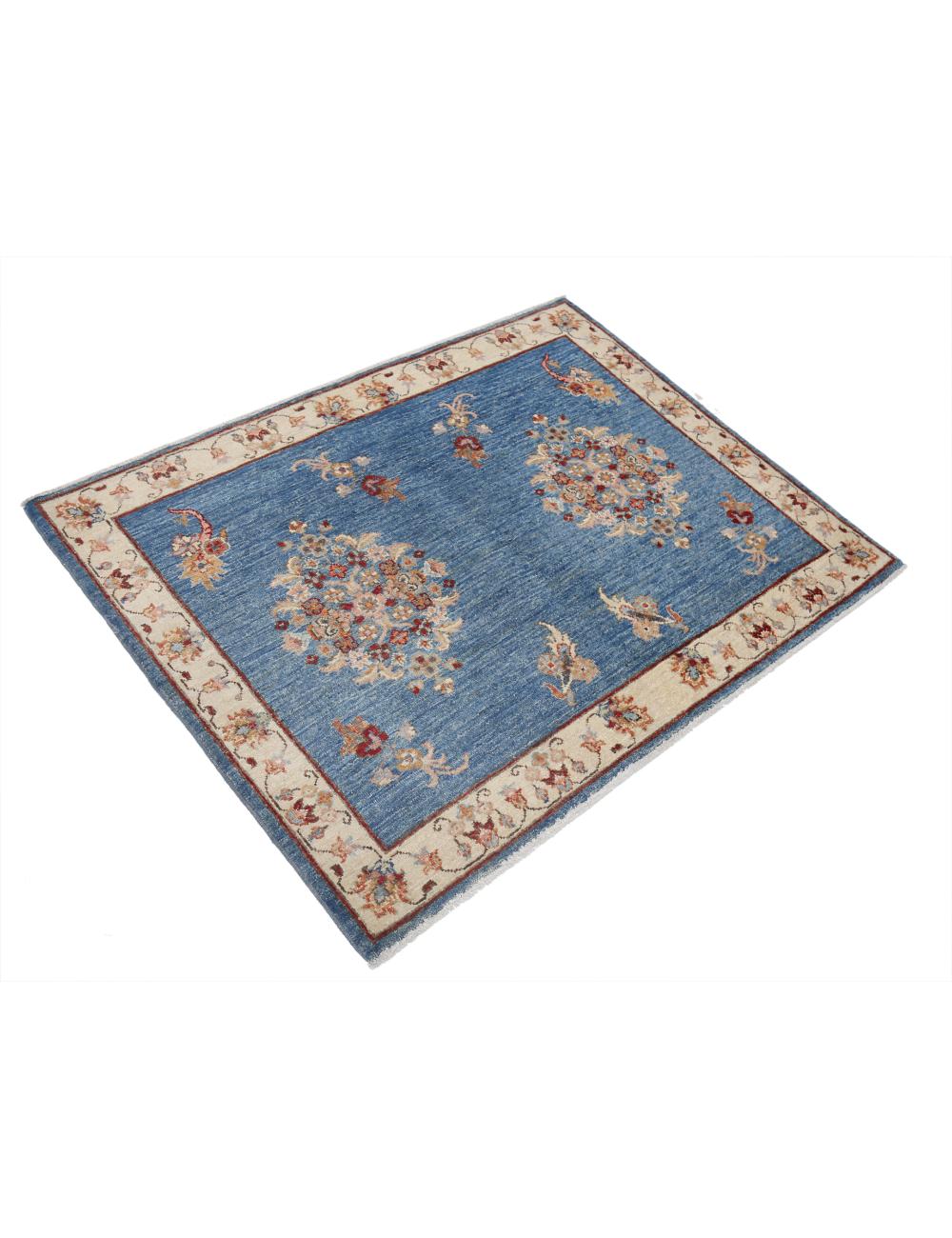 Afghan Ziegler Rug 3' 0" x 4' 0" Hand-Knotted | No. AT58185