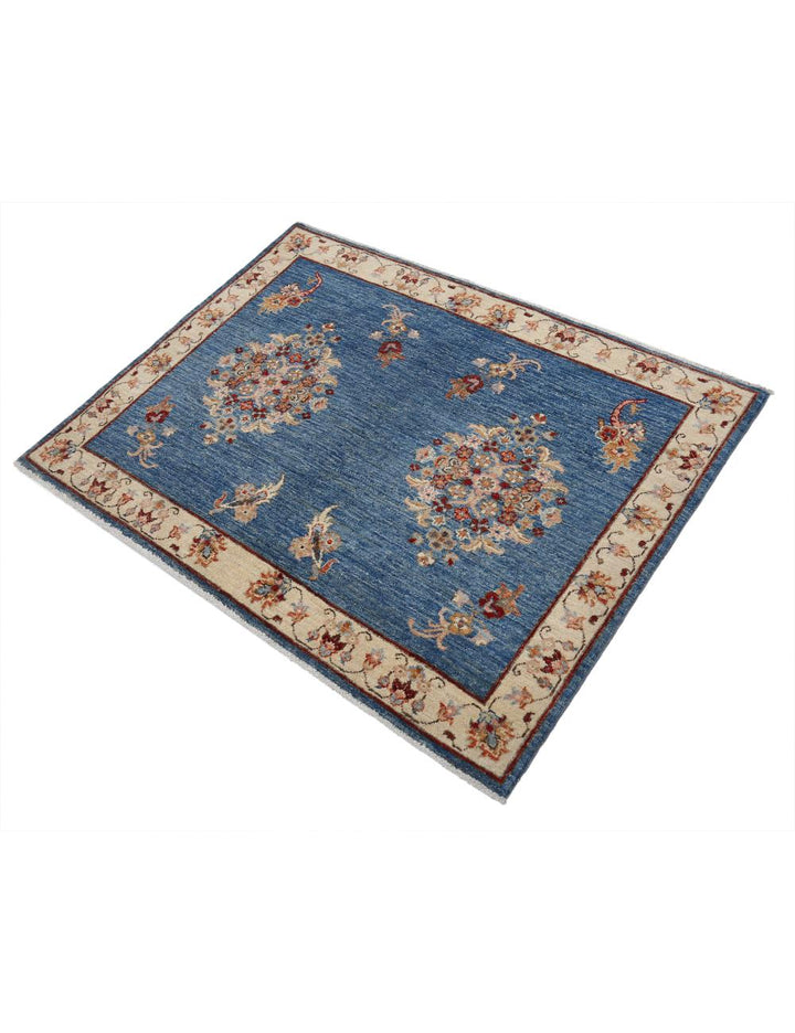 Afghan Ziegler Rug 3' 0" x 4' 0" Hand-Knotted | No. AT58185