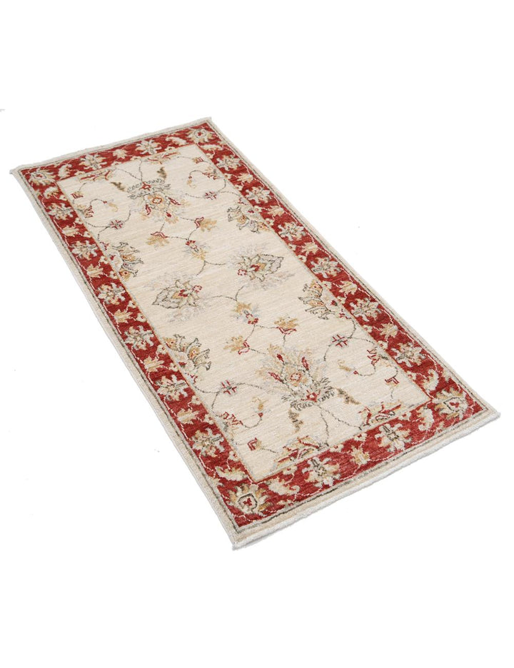 Afghan Ziegler Rug 2' 0" x 4' 1" Hand-Knotted | No. AT64481