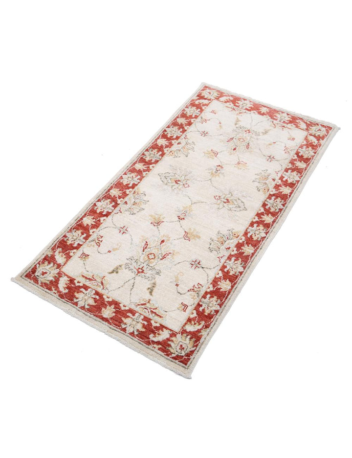 Afghan Ziegler Rug 2' 0" x 4' 1" Hand-Knotted | No. AT64481