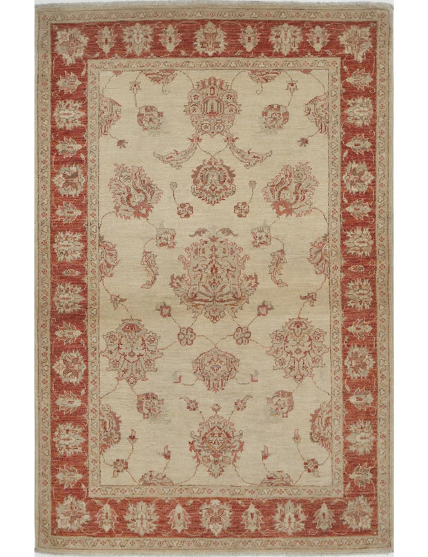 Hand Knotted Ziegler Farhan Wool Rug 3' 11" x 6' 1" - No. AT21928