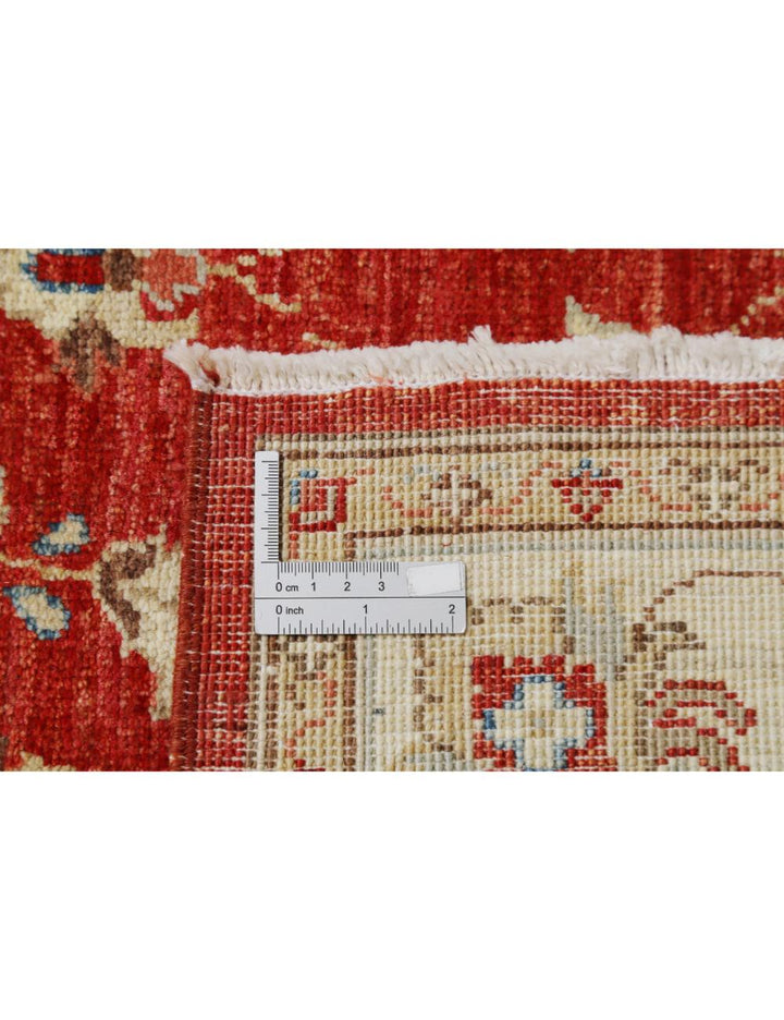 Afghan Ziegler Rug 3' 5" x 6' 6" Hand-Knotted | No. AT86421