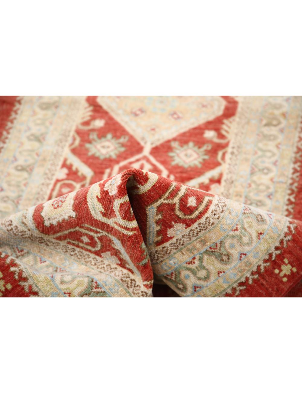 Afghan Ziegler Rug 2' 8" x 8' 4" Hand-Knotted | No. AT74905