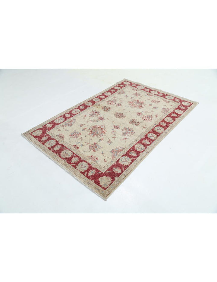 Afghan Ziegler Rug 3' 11" x 6' 0" Hand-Knotted | No. AT53568