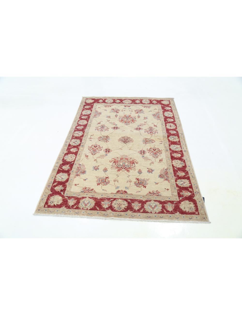 Afghan Ziegler Rug 3' 11" x 6' 0" Hand-Knotted | No. AT53568