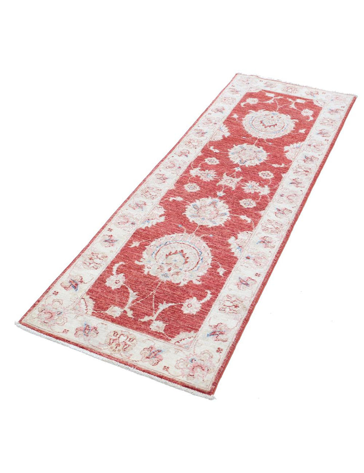 Afghan Ziegler Rug 2' 0" x 5' 11" Hand-Knotted | No. AT14431