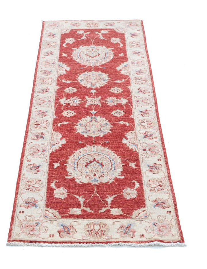 Afghan Ziegler Rug 2' 0" x 5' 11" Hand-Knotted | No. AT14431