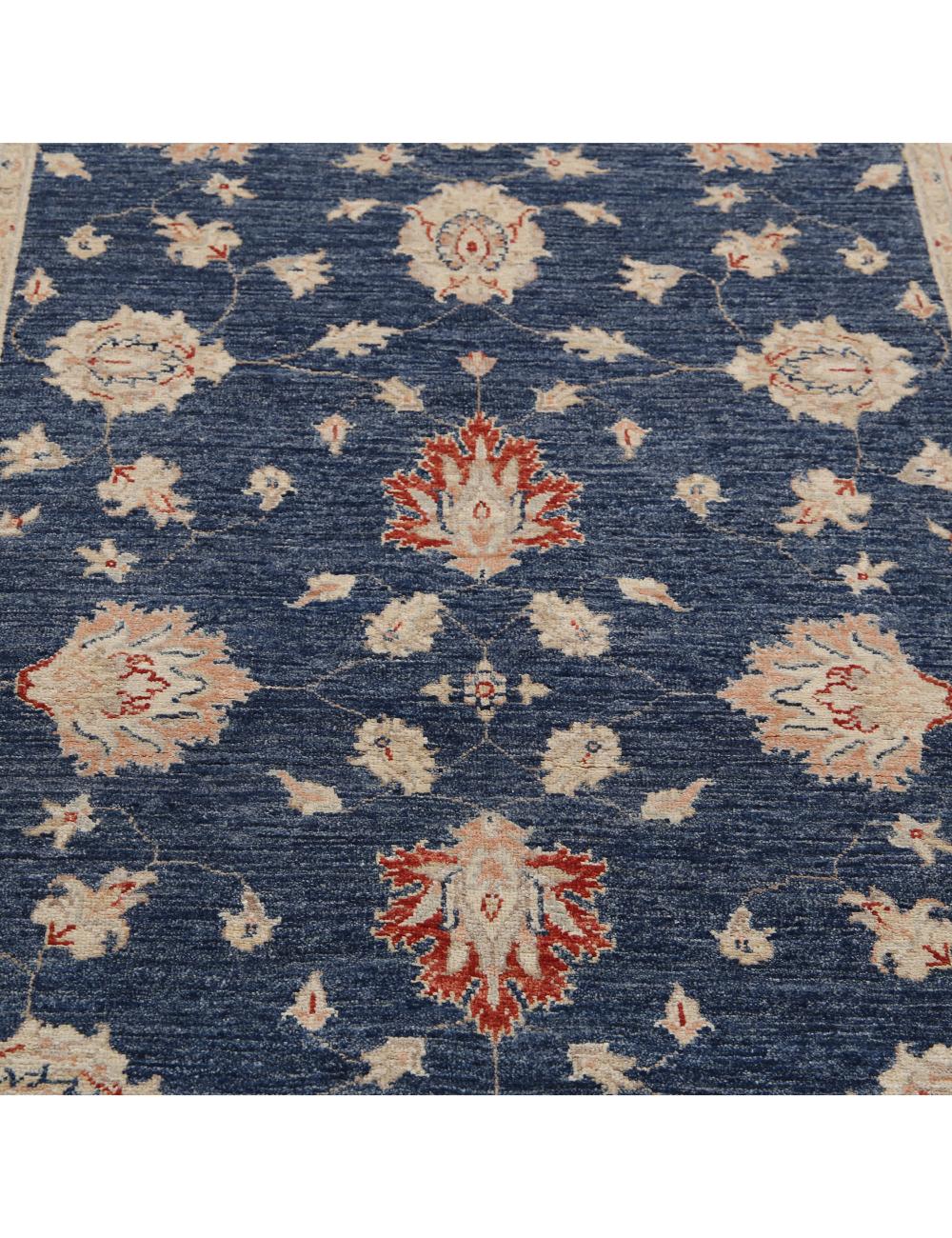 Afghan Ziegler Rug 3' 11" x 6' 2" Hand-Knotted | No. AT32925