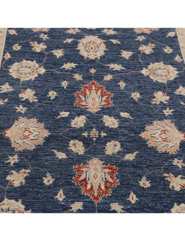 Afghan Ziegler Rug 3' 11" x 6' 2" Hand-Knotted | No. AT32925