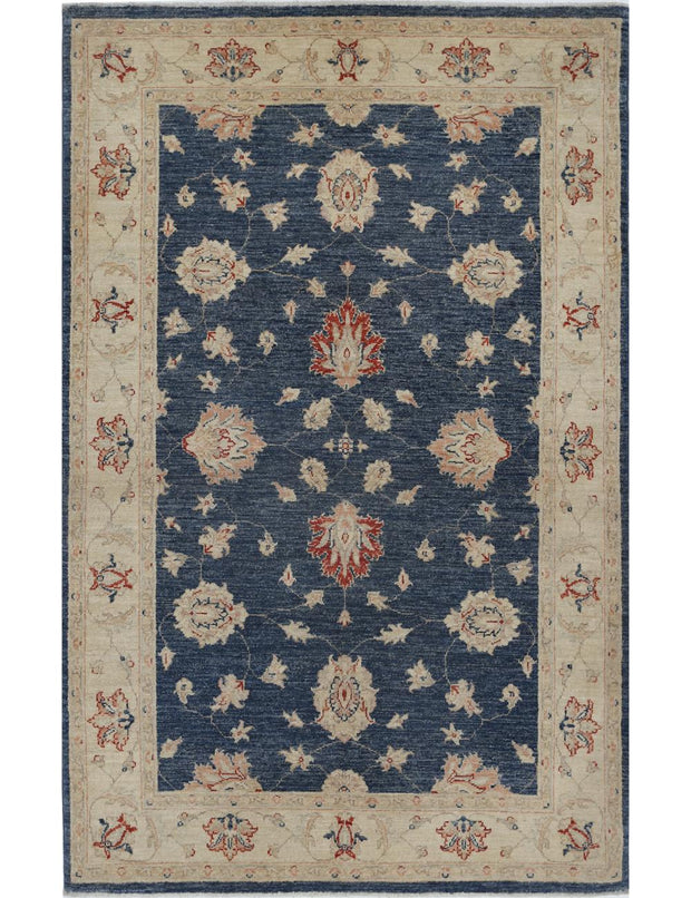 Hand Knotted Ziegler Farhan Wool Rug 3' 11" x 6' 2" - No. AT32925