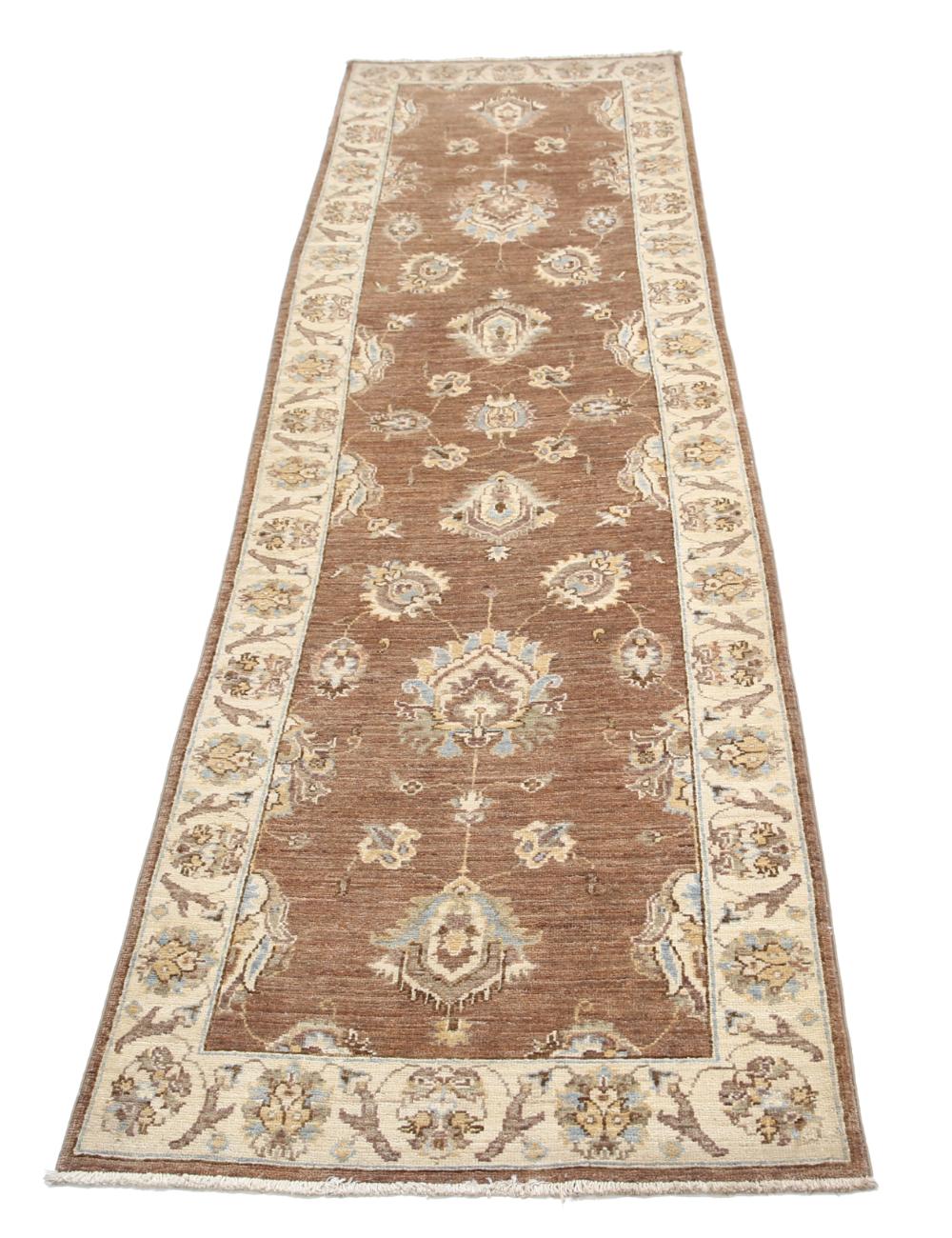 Afghan Ziegler Rug 2' 4" x 8' 6" Hand-Knotted | No. AT33675