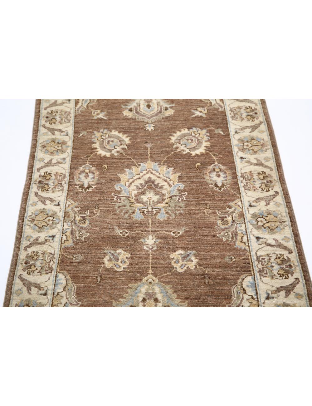 Afghan Ziegler Rug 2' 4" x 8' 6" Hand-Knotted | No. AT33675
