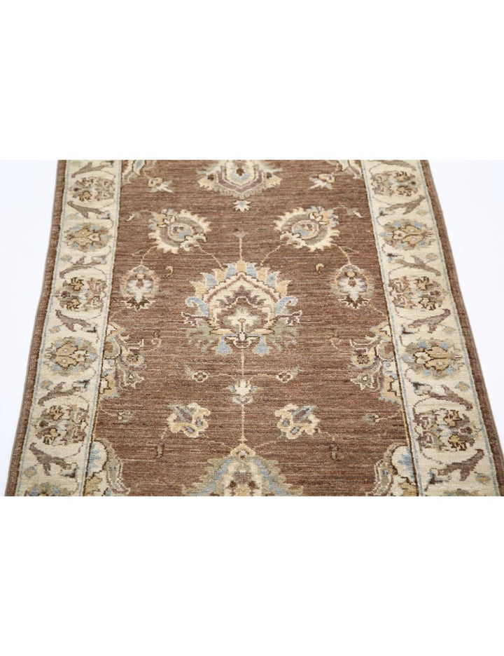 Afghan Ziegler Rug 2' 4" x 8' 6" Hand-Knotted | No. AT33675