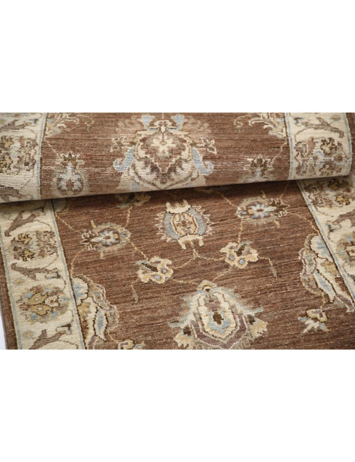 Afghan Ziegler Rug 2' 4" x 8' 6" Hand-Knotted | No. AT33675