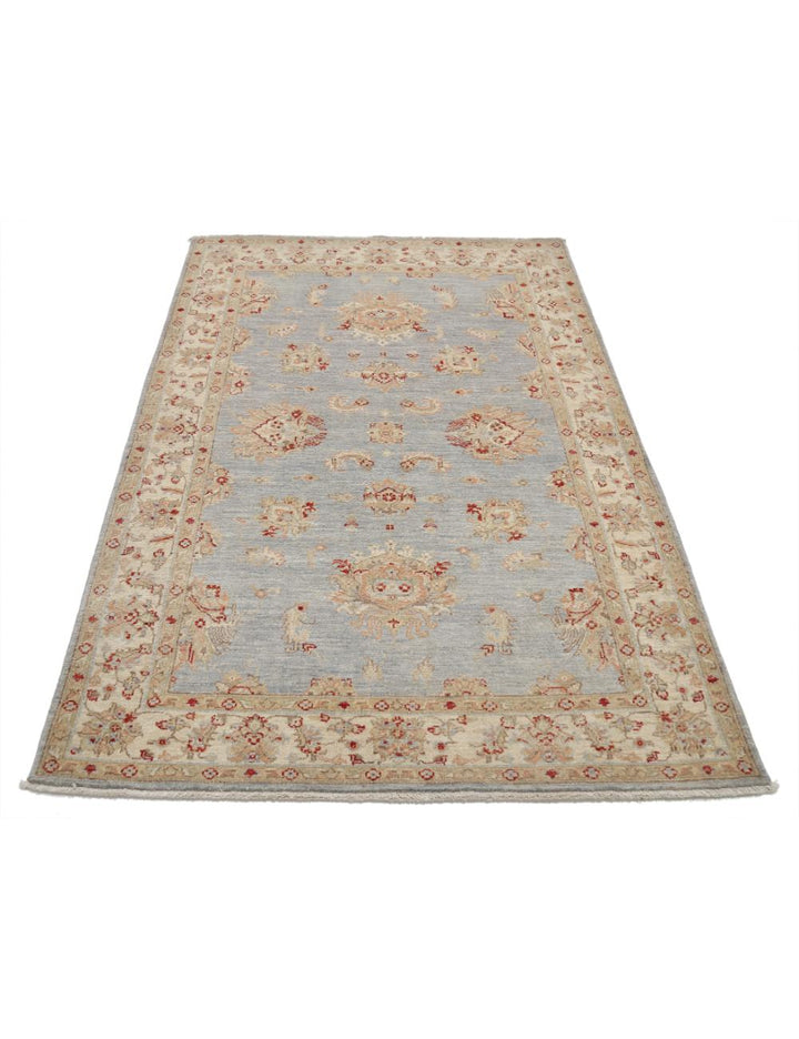 Afghan Ziegler Rug 3' 11" x 5' 9" Hand-Knotted | No. AT92103
