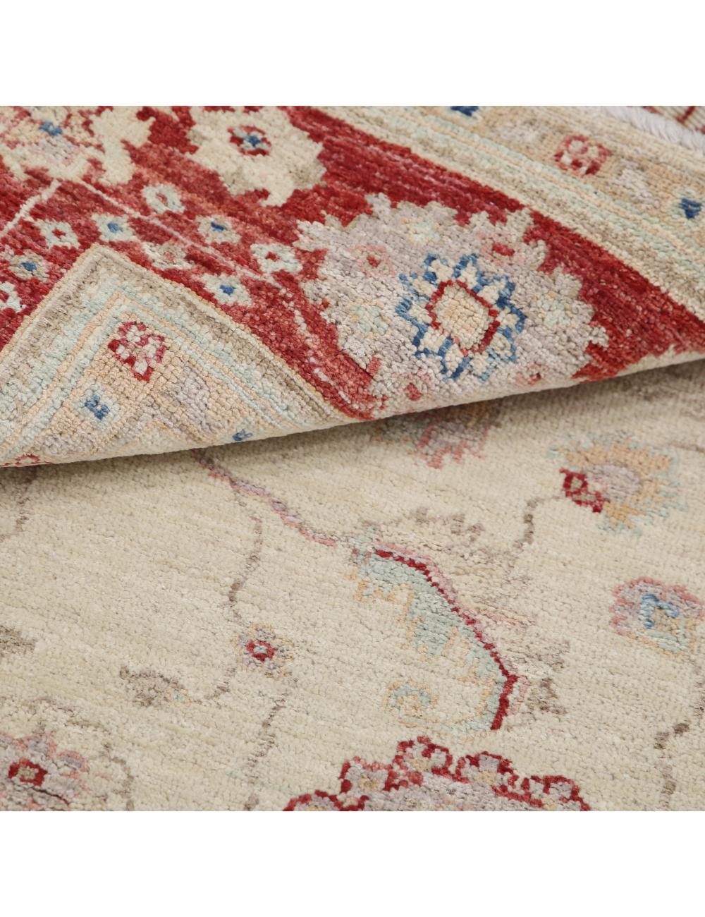 Afghan Ziegler Rug 3' 10" x 5' 2" Hand-Knotted | No. AT79074