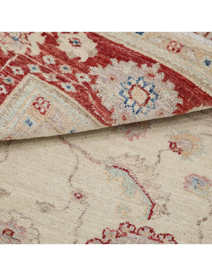 Afghan Ziegler Rug 3' 10" x 5' 2" Hand-Knotted | No. AT79074