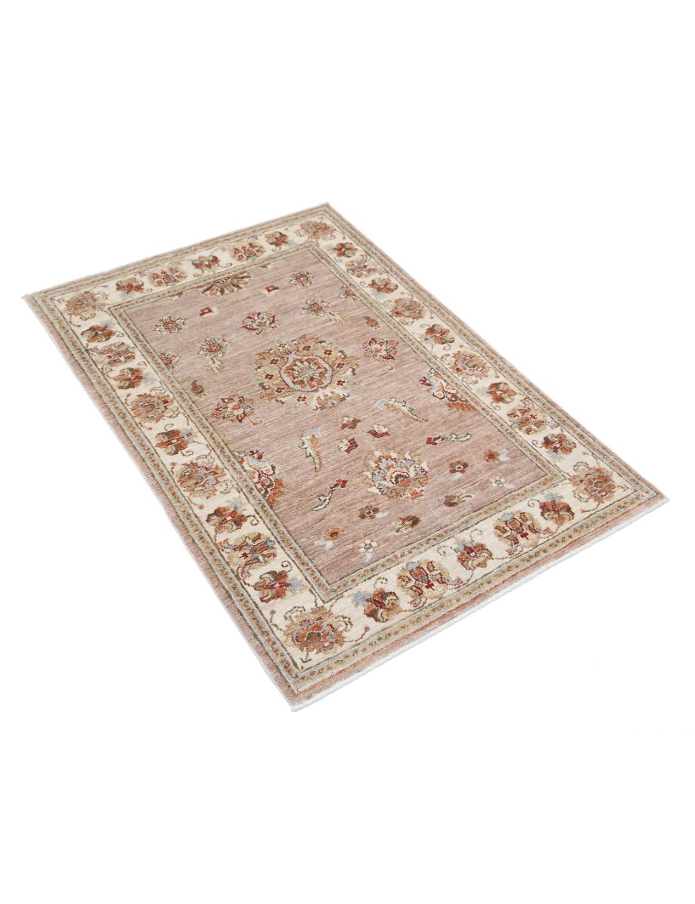 Afghan Ziegler Rug 2' 8" x 3' 9" Hand-Knotted | No. AT42959