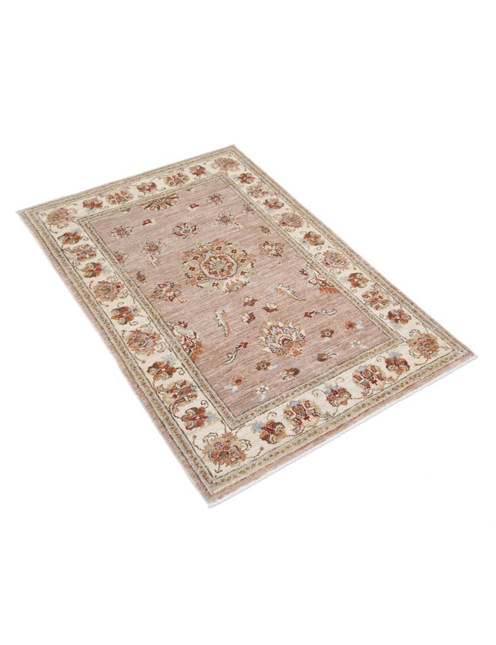 Afghan Ziegler Rug 2' 8" x 3' 9" Hand-Knotted | No. AT42959