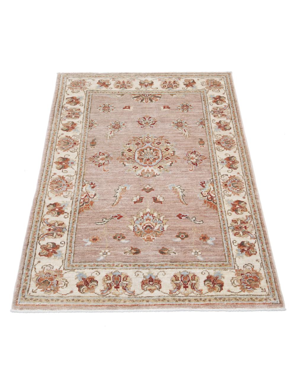 Afghan Ziegler Rug 2' 8" x 3' 9" Hand-Knotted | No. AT42959